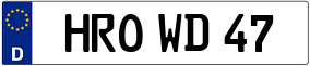 Trailer License Plate